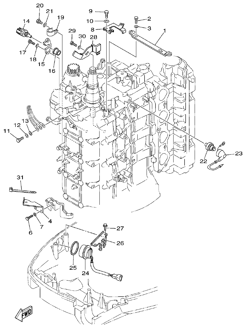 Yamaha 20 ELECTRICAL 3 parts diagram